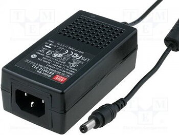 Nätaggregat 12V 1.5A, GS18A12-P1J, Mean Well