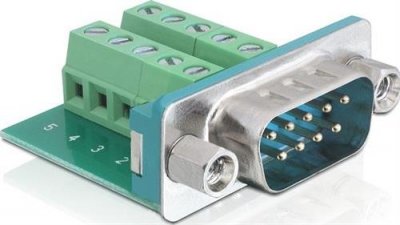 DeLOCK D-sub terminalblockadapter, DB9 hane