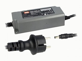 Nätaggregat: switchat; Mean Well till LED-dioder; 60W; 54VDC; 1.12A, IP67