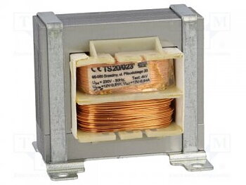 Ttransformator 20 VA, 230 till 2X12 VAC