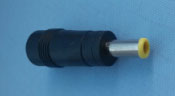 Rak DC-adapter 5.5x2.1 hona till DC-propp 5.5x1.1mm with center pin