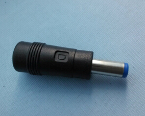 Rak DC-adapter 5.5x2.1 hona till DC-propp 5.5x2.5mm hane black