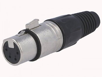 XLR Kabelhylsdon / rak hona Lödanslutning