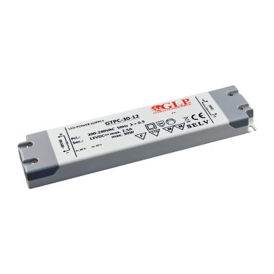 LED-drivdon 12VDC 2.5A, GLP GTPC-30-12