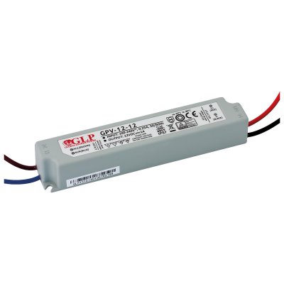 LED-drivdon 12V 1A, GPV-12-12, CV