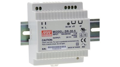 Switchad nätdel Mean Well för DIN-skena / 12V ...2 A (10.8 ...13.2V)