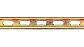 DIN-skena Hålat 250 x 35 x 7.5 mm