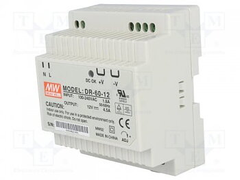 Switchad nätdel Mean Well för DIN-skena / 24V ...2.5 A (21 ...26V)