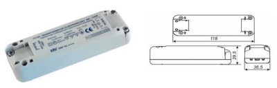 Elektronisk transformator, GOVENA, 0...105 WATT, 11.5 (12) V