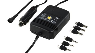 Biladapter 12...24V till 1.5/3/4.5/6/7.5/9/12 Volt, 2.0A