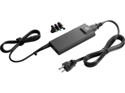 HP 90W Slim Nätadapter, kompakt, 3 tips, USB-laddning