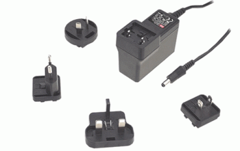 Nätaggregat Mean Well 18 VDC/0.66 A, Mean Well 5.5x2.1mm, EU, US, AU, UK