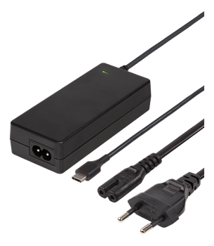 USB-C Laptopladdare, 2m, USB-C PD, svart, 45 W