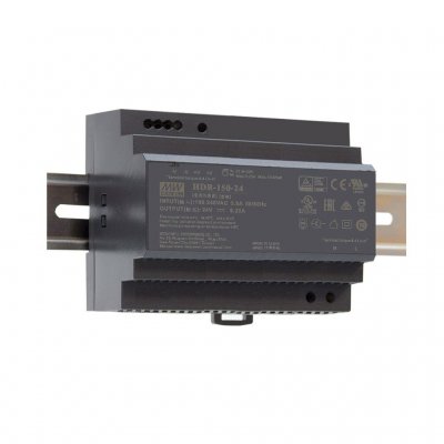 Switchad nätdel Mean Well för DIN-skena / 12V ...11,3 A (10,8 ...13,2V)