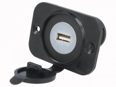 1X USB uttag för inmontering i bil