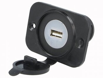 1X USB uttag för inmontering i bil