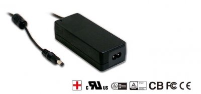 AC adapter 9V Mean Well GSM40B09-P1J 4.45A 5.5x2.1mm