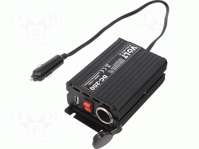 DC/DC-omvandlare 24V till 12V 15A