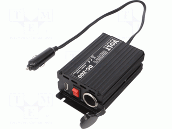 DC/DC-omvandlare 24V till 12V 15A