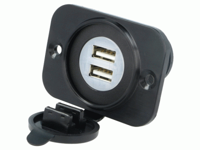 2X USB uttag för inmontering i bil