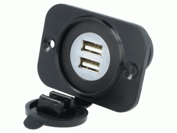 2X USB uttag för inmontering i bil