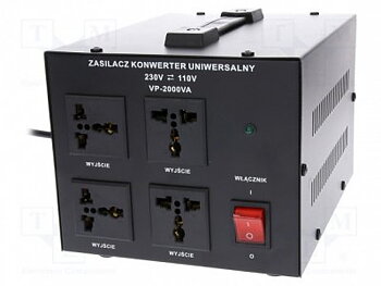 Transformator  VP-2000VA VOLT POLSKA,  220 till 110V 2000W