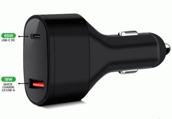 USB-C Bil  83W Adapter  QC3.0 5V,9V,12V,15V,20V
