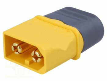 Stickkontakt 2-PIN XT60; hane, 30A