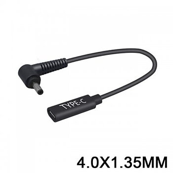 USB Type-c Female to 4.0x1.35mm male