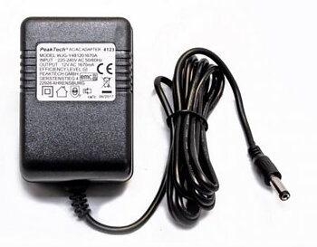 Universell AC/AC-adapter, 12V, 1.67A, 20VA, 55x2.1