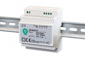 Switchad nätdel för DIN-skena / 24V ...2,5 A (22 ...28.5V)