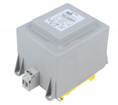 Transformator 120 VA 230 till 12VAC  10A, DIN fäste