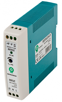 Switchad nätdel för DIN-skena / 24V 1A (21 ...28V)
