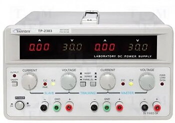 TWINTEX TP-3010 Nätaggregat; 2x0-30VDC 0-6A, 5VDC 3A