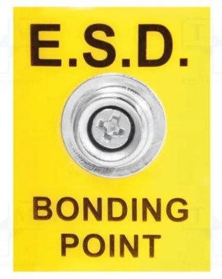 :ESD Jordningskontakt, 35x25mm; 1MΩ; Stickkontakt: EU