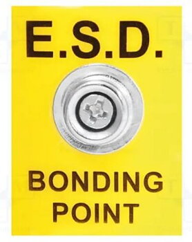 :ESD Jordningskontakt, 35x25mm; 1MΩ; Stickkontakt: EU