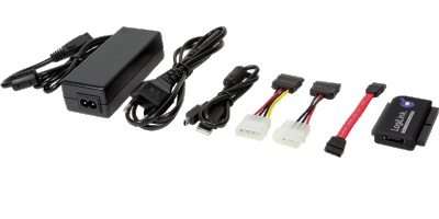 Adapter USB 2.0 till 2.5 + 3.5  IDE + SATA HDD