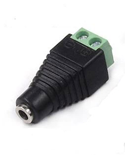 DC adapter 3,5x1,3 hona till 2-pin skruvplint
