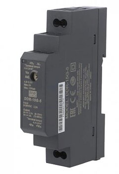 DC-DC-omvandlare, 18...75V till  24V, 0,63A, MEAN WELL, DIN-skena