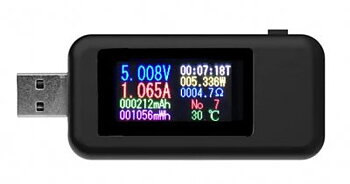 USB tester med last