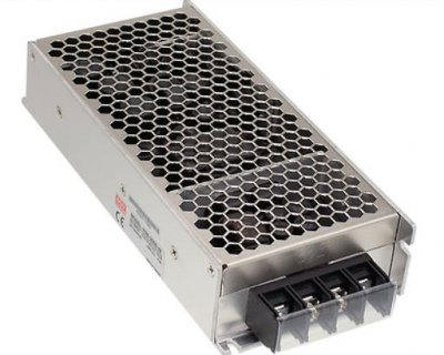 MEAN WELL, Isolerad DC/DC-omvandlare, chassimontering på räls, 16.8...31.2V till 12V, 200W