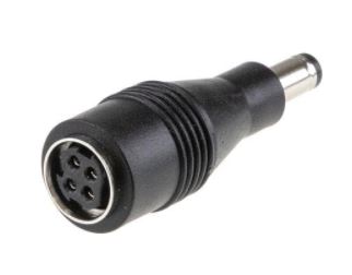 MW DC-adapter 4-pin Typ-C hona till 5.5x2.1 hane