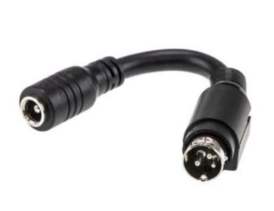 MW DC-adapter 5.5x2.1 hona  till 3-pin hane