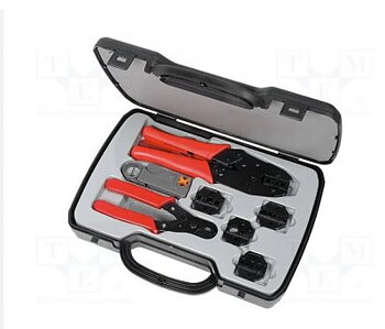 Kit för att pressa koaxial/RF-kontakter