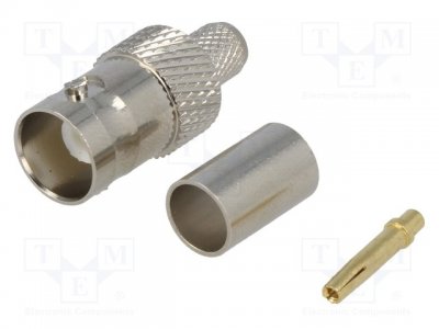 BNC RG59 kontakt hona, crimp
