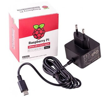 Nätadapter för Raspberry USB-C. 5.1V 3A