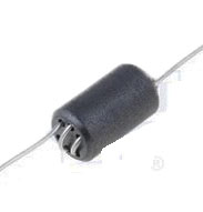 Inductor: ferrite; Number of coil turns: 2.5; Imp.@ 25MHz: 690Ω