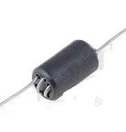 Inductor: ferrite; Number of coil turns: 2.5; Imp.@ 25MHz: 690Ω