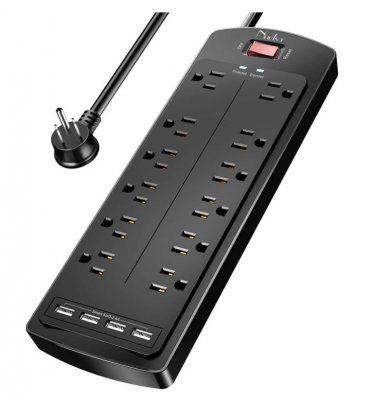 Grenuttag 12 NEMA 5-15 US-uttag 4 st USB