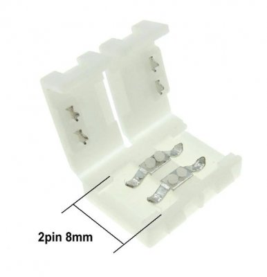 LED tape Skarv koppling 8mm 2-pin